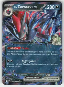 N'S ZOROARK EX 098/159 DOUBLE RARE JOURNEY TOGETHER POKEMON NM/M - Image 2