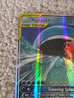 Pokemon Magikarp & Wailord GX TAG TEAM Promo Holo SM166 SM 300HP - Image 4