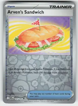 Arven's Sandwich 161/182 Reverse Holo Uncommon Destined Rivals Pokemon NM - Image 1