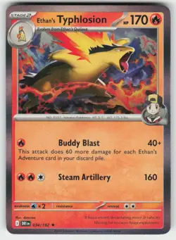 Ethan's Typhlosion 034/182 Holo Rare Destined Rivals Pokemon NM - Image 1