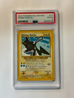 PSA 4 Shining Raichu 111/105 Neo Destiny Secret Rare 2002 Pokemon - Image 1