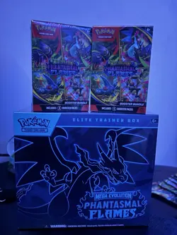 Pokemon TCG Phantasmal Flames ETB And Two Booster Bundles - Image 1