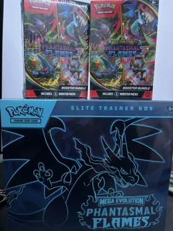 Pokemon TCG Phantasmal Flames ETB And Two Booster Bundles - Image 4