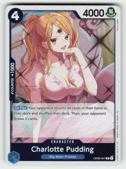 CHARLOTTE PUDDING OP06-047 R WINGS OF THE CAPTAIN ONE PIECE NM/M - Image 2