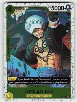TRAFALGAR LAW - P-088 (PIRATE FOIL) P-088 -THE BEST- VOL. 2 ONE PIECE NM/M - Image 2