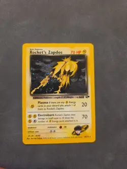 Pokemon TCG Rockets Zapdos Holo Card 15/132 MP-HP - Image 1
