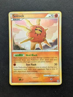 M/NM Pokemon Solrock Holo Card 9/102 Triumphant - Image 1
