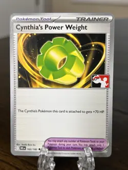 Cynthia's Power Weight 162/182 Play! Pokemon Prize Pack Series Cards Non-Holo NM - Image 1