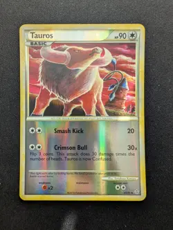 M/NM Pokemon Tauros Reverse Holo Card 41/95 Unleashed - Image 1