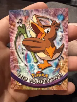 Topps Pokemon Farfetch'd Non Holo 83 Series 1 Card Blue Topps Trading Card Nm - Image 1