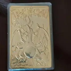 Pokemon Charizard 23k gold plated Trading card with Case Protection - Image 2