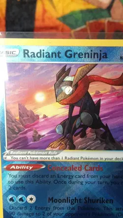 Radiant Greninja 046/189 Swsh10: Astral Radiance Holo Radiant Rare Pokemon Card - Image 2