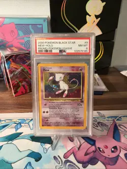 Pokemon Black Star Mew #9 Holo Promo League TCG Card 2000 - Image 1