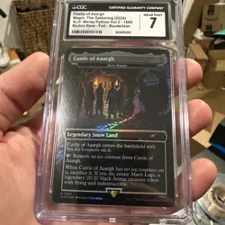 MTG Castle of Aaargh - Dark Depths CGC 7 NM Foil Secret Lair Monty Python SLD - Image 1