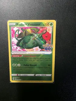 2022 Pokemon Go TCG: Radiant Venusaur Rare Holo #004/078 NM! - Image 1