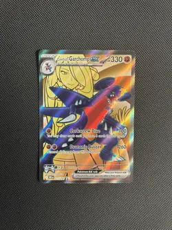 Pokemon TCG Cynthia's Garchomp EX 215/182 Destined Rivals - Image 1
