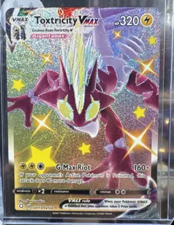 Toxtricity VMAX SV113/SV122 NM Full Art Shiny Shining Fates Shiny Vault Pokemon - Image 1