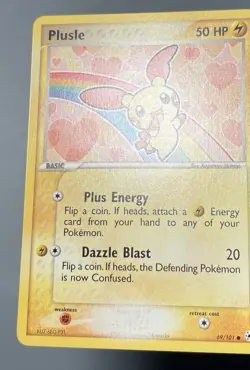 Pokemon TCG - PLUSLE - 69/101 - EX: HIDDEN LEGENDS (2004) - **DAMAGED** - Image 5