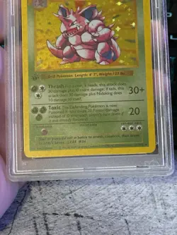 1999 Pokemon Base Set Nidoking #11 Holo – 1st Edition Shadowless – PSA 10 GEM MT - Image 3
