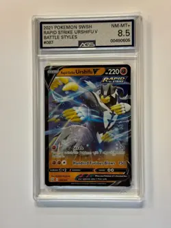 AGS 8.5 2021 Pokemon Rapid Strike Urshifu V 087 Battle Styles - Image 1