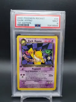 2000 Dark Hypno 26/82 Team Rocket 1st Edition Rare PSA 9 Pokemon TCG - Image 1