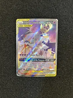 Pokemon Solgaleo & Lunala GX (Full Art) 216/236 Cosmic Eclipse Holo 🤩 - Image 1