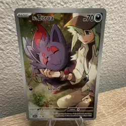Pokemon N's Zorua ex SVP: Scarlet & Violet Promo 189 Holo English - Image 2