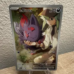 Pokemon N's Zorua ex SVP: Scarlet & Violet Promo 189 Holo English - Image 3