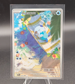 Pokemon TCG : Oshawott 105/086 Sv: White Flare Illustration Rare Holo NM - Image 1