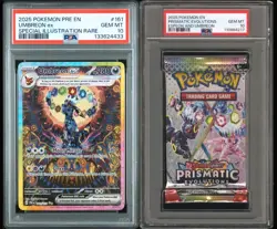 PSA 10 Umbreon EX 161/131 ☀ *PLUS* Pokemon Prismatic Evolutions Booster Pack! - Image 1