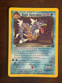 Pokemon TCG - Dark Gyarados - 8/82 - Holo - Prerelease Promo SWIRL - Image 1