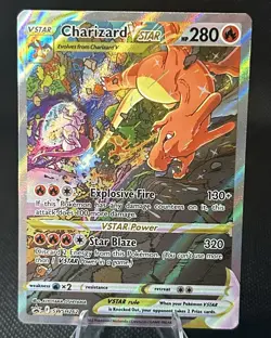 Pokemon TCG Charizard VSTAR SWSH262 Holo Black Star Promo Near Mint - Image 1