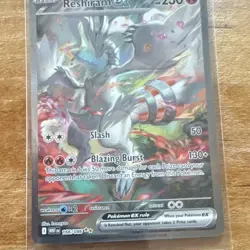 Pokemon Reshiram EX 166/086 Sv: White Flare Holo Rare 230 HP Blaze Burst Slash - Image 3