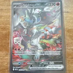 Pokemon Reshiram EX 166/086 Sv: White Flare Holo Rare 230 HP Blaze Burst Slash - Image 4