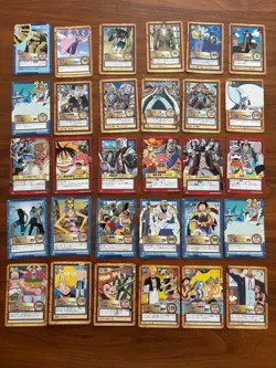 One Piece Carddass Hyper Battle 78 Card Lot Japanese Vintage + Rulebook US Selle - Image 1