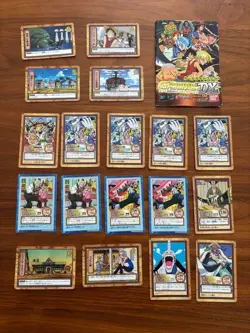 One Piece Carddass Hyper Battle 78 Card Lot Japanese Vintage + Rulebook US Selle - Image 3