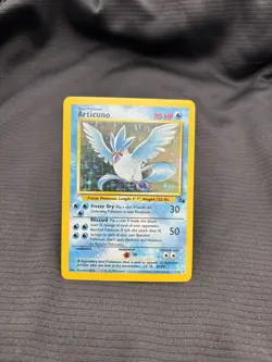 Pokemon TCG Articuno 2/62 Fossil Holographic Rare Card LP/NM Unlimited - Image 1