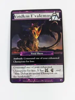 Ascension Tactics: Dice Tower 2023 Promo Card - Voidkin T'valemos - Image 1