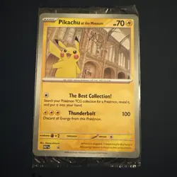 Pokemon Pikachu At The Museum Jumbo Promo Card ✅ SEALED ✅ - Image 1