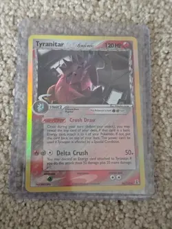 Tyranitar 16/113 Played EX Delta Species 2005 Reverse Holo Rare Pokemon Card TCG - Image 1