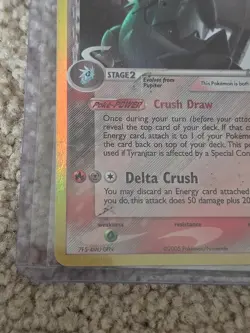 Tyranitar 16/113 Played EX Delta Species 2005 Reverse Holo Rare Pokemon Card TCG - Image 3