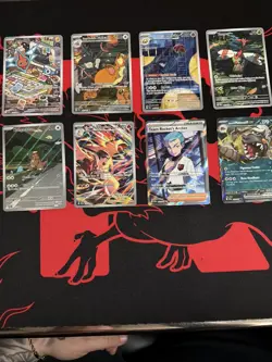 Lot Of 8 Pokemon Cards From Destined Rivals Full Arts And More Pack Fresh NM - Image 1