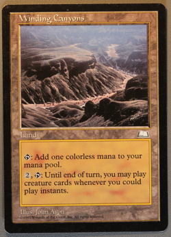 Winding Canyons - MTG - Weatherlight - Magic: The Gathering - Image 1