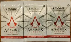 3 (Three) Magic the Gathering MTG Assassin's Creed Collector ezio feast market - Image 1