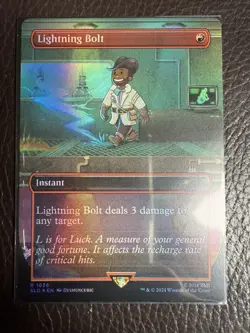 Mtg Secret Lair Fallout— Lightning Bolt —Foil—NM - Image 1