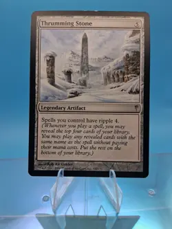 Magic the Gathering Thrumming Stone Coldsnap Legendary Artifact MTG TCG NM - Image 1