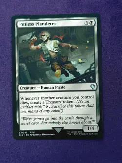 MTG Pitiless Plunderer Normal NM FIC FINAL FANTASY 281 - Image 1