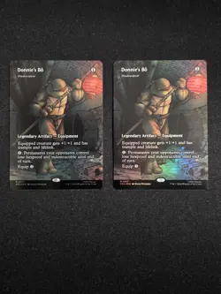 Donnie's Bo - Shadowspear (Borderless) Teenage Mutant Ninja Turtles FOIL X2 MTG - Image 1