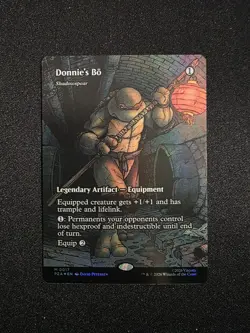 Donnie's Bo - Shadowspear (Borderless) Teenage Mutant Ninja Turtles FOIL X2 MTG - Image 2