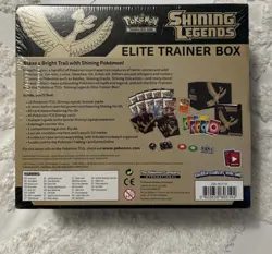 Pokemon SHINING LEGENDS Elite Trainer ETB WITH MAG AND VERIFIED SEALED NO RIPS - Image 2